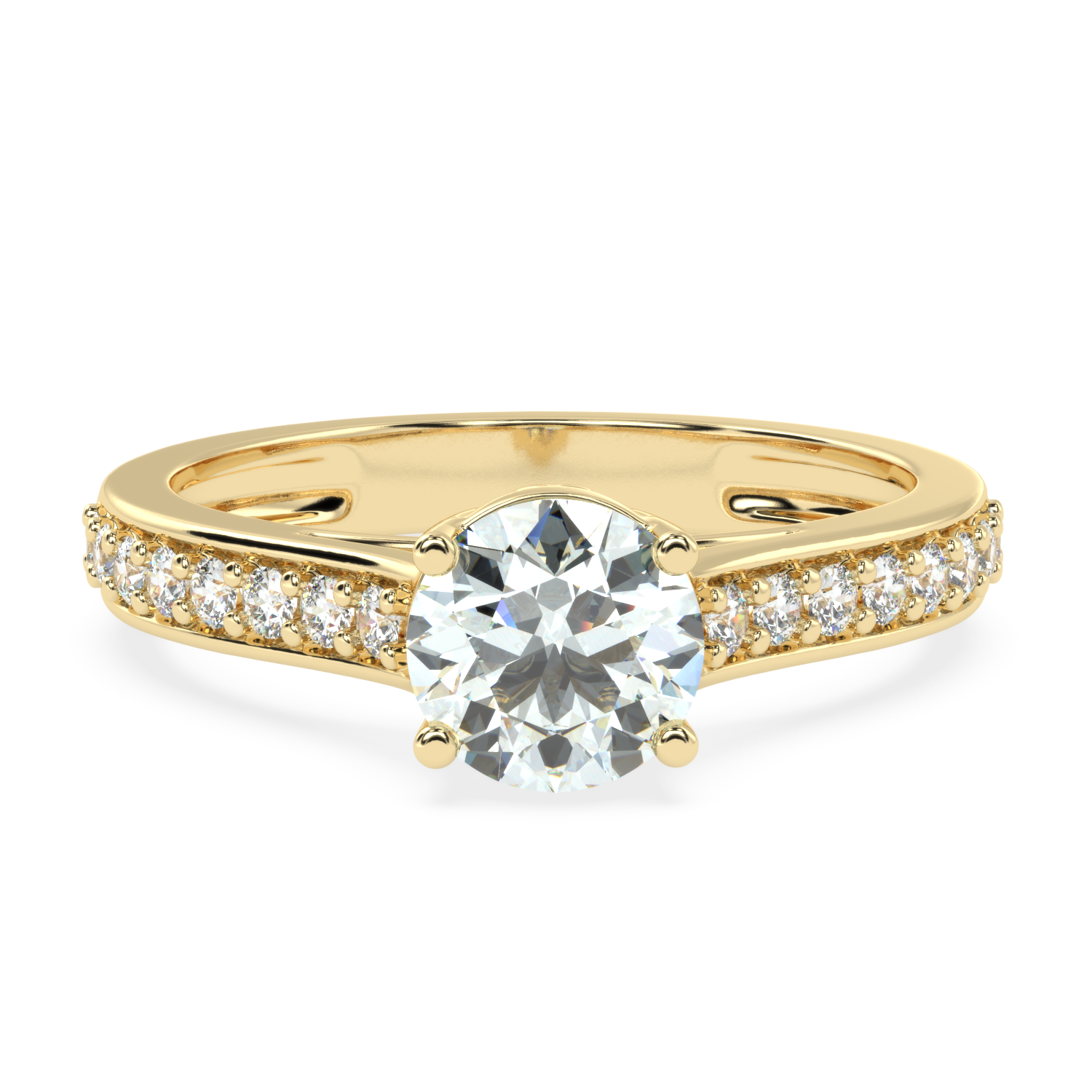 1.08Carat G Color VS1 Clarity Diamond Studded Natural Diamond Ring.